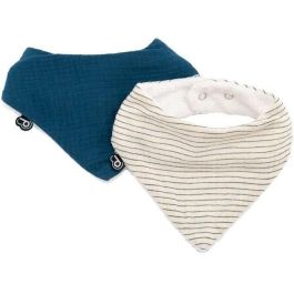 Domiva DOM3700948338551 Pack de 2 Baberos Bandana de Muselina con Rayas Índigo - Talla Única Precio: 25.5899996. SKU: B1FGR6XL3Q