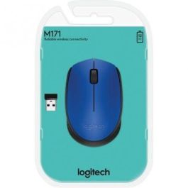 Logitech M171 Wireless Mouse, RF Wireless, Alkaline, Blue