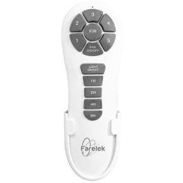 Farelek FAR3431541124332 Wallis Black ventilador de techo Ø132cm 38W con iluminación LED