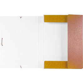 Liderpapel Carpeta Proyectos Folio Lomo 30mm Cartón Gofrado Amarilla