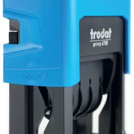 Trodat 4750 Sello Fechador Autoentintado Typom Printy 4.0, 23x40 mm, Tinta Azul/Rojo