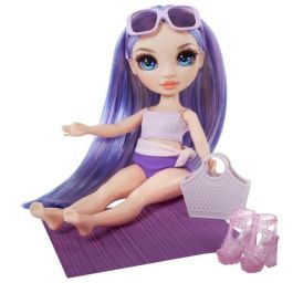 Rainbow High LIT0035051507314 Swim & Style Muñeca Maniquí Articulada Violeta 27 cm Bañador y Pareo para Niñas +4 Años Rainbow High LIT0035051507314 Swim & Style Muñeca Maniquí Articulada Violeta 27 cm Bañador y Pareo para Niñas +4 Años
