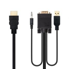 Adaptador HDMI a VGA con Audio NANOCABLE 10.15.4350 1,8 m Negro