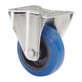 Ruedas Alex Rueda fija de goma azul con placa y eje de rodillos, ø 10 cm, carga máxima 100 kg Precio: 12.50000059. SKU: B12W87QT6N