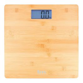 Báscula Digital de Baño TM Electron Marrón Bambú Báscula Digital de Baño TM Electron Marrón Bambú