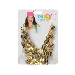 Collar Monedas Doradas Carnaval Mujer Adulto