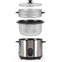 LIVOO DOC293 Olla Arrocera y Vaporera de Acero Inoxidable 2.8L 1000W con Función Mantener Caliente