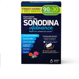 Soñodina Melatonina Advanced Pack Ahorro 90 + 30 Comprimidos Precio: 23.4999996. SKU: B13VRGXQLE