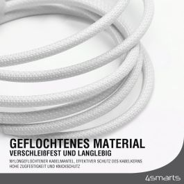 4smarts Cable USB-C PremiumCord 240W 1.5m, blanco