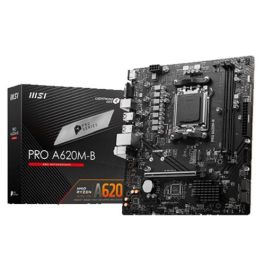 Placa MSI Pro A620M-B,Amd,Am5,A520,2Ddr5,128Gb,Vga+Hdmi,2.5Gblan,4Sata3+1Xm.2,6Usb3.2,Matx Precio: 91.6900006. SKU: B18PLHLWW3