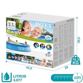 Piscina hinchable redonda easy set con depuradora filtro (capacidad 3077 litros) 305x61 cm Piscina hinchable redonda easy set con depuradora filtro (capacidad 3077 litros) 305x61 cm