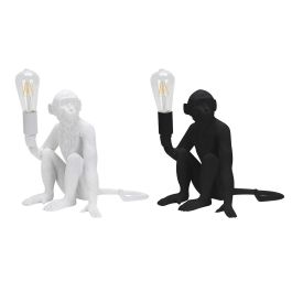 DKD Home Decor Lámpara Sobremesa Colonial Blanco Negro Resina 32 x 31 x 33 cm (2 Unidades) Precio: 68.99000009. SKU: S3020778