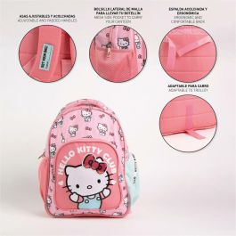 Cerdá Mochila Escolar Mediana 42 cm Hello Kitty Rosa para Niños +3 Años con Dimensiones 3.3x4.2x42cm