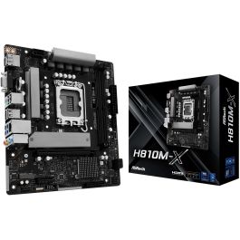 Asrock H810M-X Placa Base Micro ATX DDR5 para Intel Core Ultra 2ª Gen Procesadores LGA1851 2.5G LAN