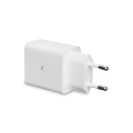 Cargador de Pared KSIX 2 USB 2.4A Blanco Cargador de Pared KSIX 2 USB 2.4A Blanco