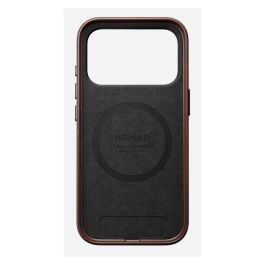 Nomad Traditional Leather Case para iPhone 17 Pro - Funda de Cuero Marrón Rustic Brown, Compatible con MagSafe