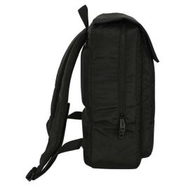Safta Mochila con solapa portátil 13,3'' + USB Real Betis Balompié Premium Negra 29x39x12cm