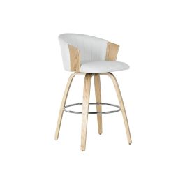 Taburete Scandi DKD Home Decor Blanco 50.5 x 88 x 53.5 cm