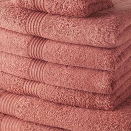 Today Juego de Toallas 100% Algodón 450 GSM Terracota - Set 10 Toallas: 4 Invitado 30x50, 4 Baño 50x100, 2 Baño 70x130 cm Today Juego de Toallas 100% Algodón 450 GSM Terracota - Set 10 Toallas: 4 Invitado 30x50, 4 Baño 50x100, 2 Baño 70x130 cm