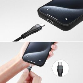 4smarts Cable de Carga Múltiple USB-C/A 4in2 1.2m Negro