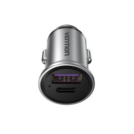 Cargador de Coche Vention FFFH0/ 1xUSB-Tipo C/ 1xUSB/ 30W Cargador de Coche Vention FFFH0/ 1xUSB-Tipo C/ 1xUSB/ 30W