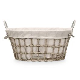 Cesto Ovalado Asas Gris Peq Kipit 52X26CM (12 Unidades) Cesto Ovalado Asas Gris Peq Kipit 52X26CM (12 Unidades)