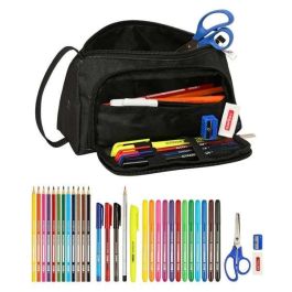 Estuche Escolar con Accesorios Safta California Negro 20 x 11 x 8.5 cm (32 Piezas) Estuche Escolar con Accesorios Safta California Negro 20 x 11 x 8.5 cm (32 Piezas)