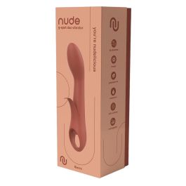 Vibrador Doble Estimulación Nude Marrón