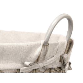 Cesto Redondo Asas Bajo Gris Kipit 47X41CM (6 Unidades) Cesto Redondo Asas Bajo Gris Kipit 47X41CM (6 Unidades)
