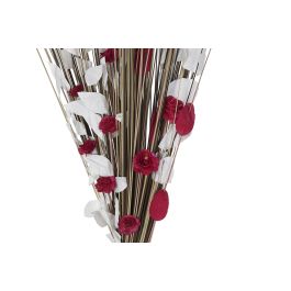 DKD Home Decor Ramo de Flor Seca Natural Rojo, 150 cm de Alto, Base 40x40 cm (Pack de 4 Unidades)