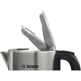 Bosch TWK7S05 Hervidor de Agua Eléctrico 1.7 L 2200 W Negro/Gris con Apagado Automático y Protección sobrecalentamiento
