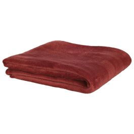 Home Deco Factory Manta Microfibra Burdeos 125x150 cm Suave y Cálida