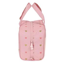 Neceser Escolar Glow Lab Hearts Rosa 31 x 14 x 19 cm