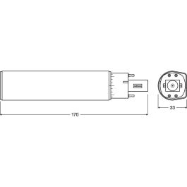 [LVE-4058075559172] Lámpara LED Ledvance/DULUX G24q 3 10W 990Lm 3000K 120º IP20