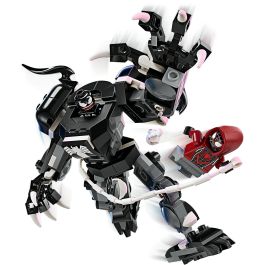 LEGO 76276 Marvel Armadura robótica de Venom contra Miles Morales, juguete de construcción con minifiguras
