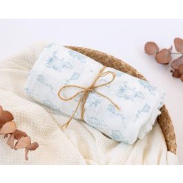 KioKids Muselina Bambú Algodón Estampado Aviones Azul 120x120 cm, 70% Bambú 30% Algodón, 140 gr, para Bebé +0 Meses Precio: 11.979. SKU: B17PF3KDYZ
