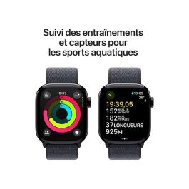 Apple Watch Series 10 GPS + Cellular 42mm Plata Aluminio Correa Deportiva Azul Talla S/M