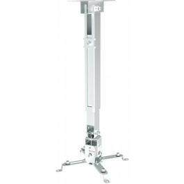 Schwaiger BDH Soporte de Techo para Proyector 430-650mm, Carga Máx. 20KG, Inclinable y Giratorio, Blanco
