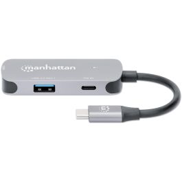 MANHATTAN 3-in-1 Dock USB-A/USB-C PD 4K60 HDMI USB USB-C PD