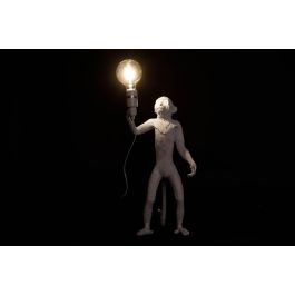 DKD Home Decor Lámpara Sobremesa Colonial Blanco Negro 34 x 55 x 31 cm (2 Unidades)