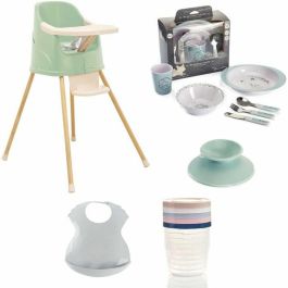 Thermobaby THE3023191984758 Silla Alta Evolutiva con Refuerzo, Caja Lavaplatos, Cajas Conservación y Babero Semirrígido