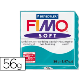 Staedtler Pasta de modelar Fimo Soft 57g Verde Menta Blanda y Suave Precio: 2.6899994. SKU: B1AJQYEL56