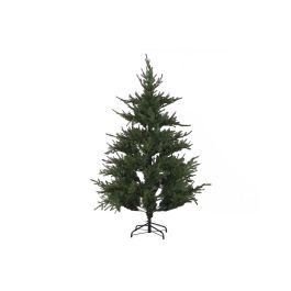 DKD Home Decor Árbol de Navidad Alpina Verde de 180 cm con 815 Ramas, Iluminación LED de Luz Cálida y Diseño Desmontable