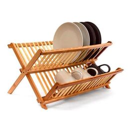5Five Escurridor de platos de bambú plegable 42x33.5x25.5cm, color natural Precio: 14.49999991. SKU: S7909889