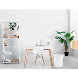 Q-connect Papelera Plástico Transparente 13 Litros 275x285 mm