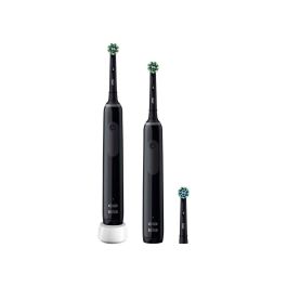 Cepillo de Dientes Eléctrico Oral-B Pro 3 3900 Negro (2 Unidades)
