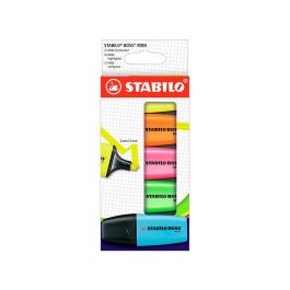 Rotulador Stabilo Boss Mini Estuche De 5 Unidades Amarillo -Azul-Naranja-Rosa-Verde