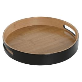 Bandeja Moderno DKD Home Decor Negro Natural 30 x 5 x 30 cm Precio: 19.49999942. SKU: B1HVBZWZN9