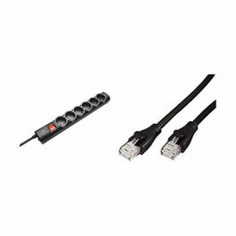 Regleta con interruptor Trust 21059/ 6 Tomas de corriente/ Cable 1.8m/ Negra Regleta con interruptor Trust 21059/ 6 Tomas de corriente/ Cable 1.8m/ Negra