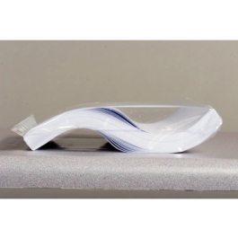 Funda multitaladro Leitz con fuelle DIN A4, 170 mc, cristal, pack 10 unidades